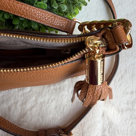 Michael Kors Brown Leather Crossbody Bag - Picture 5 of 10